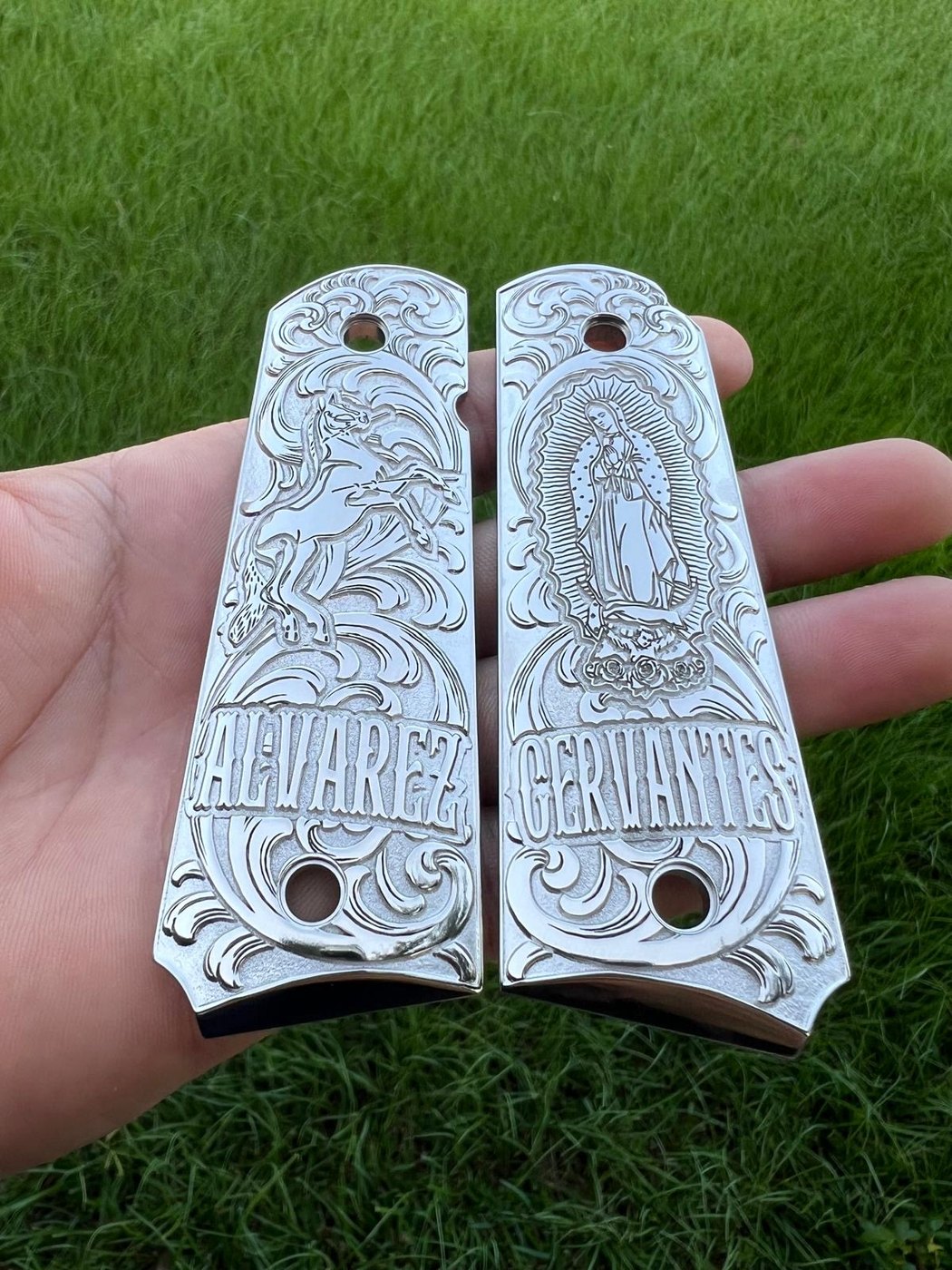 Custom engraved grip example 2