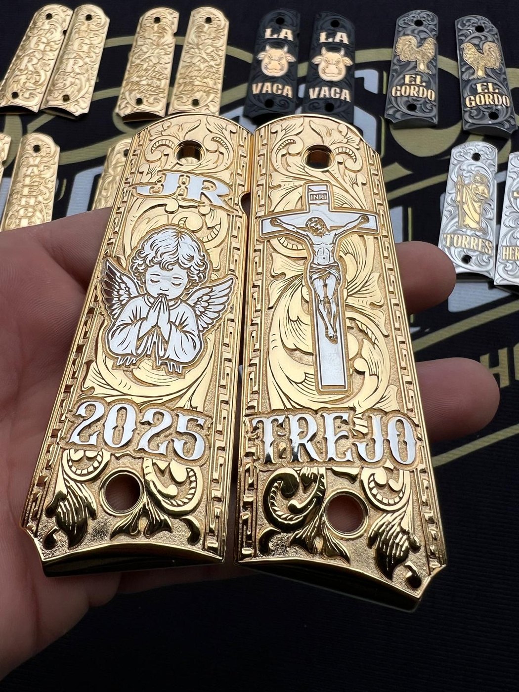 Custom engraved grip example 14