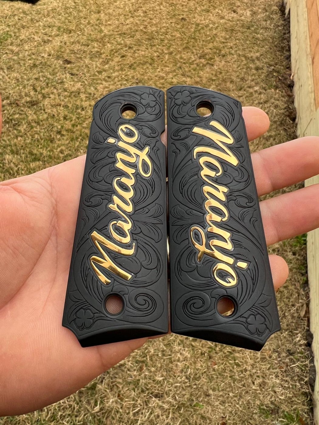 Custom engraved grip example 22